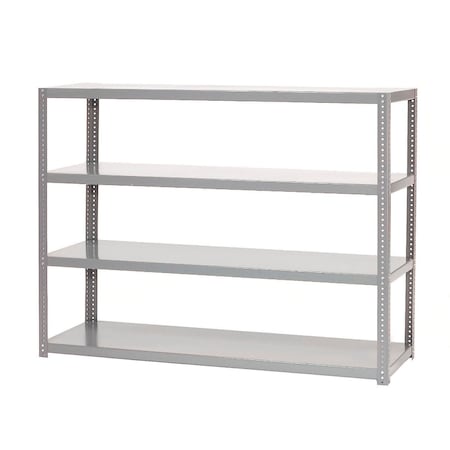 Global Industrial 4 Shelf, Extra Heavy Duty Steel Shelving Unit, 60inW x 18inD x 72inH, Gray 236609